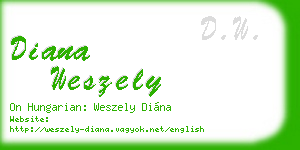 diana weszely business card