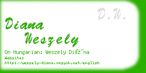 diana weszely business card